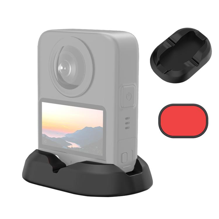 Soporte de silicona para auto PULUZ para DJI Osmo 360 (negro)