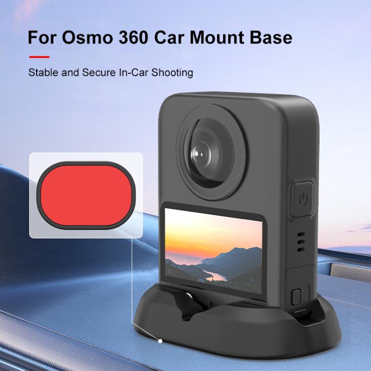 Soporte de silicona para auto PULUZ para DJI Osmo 360 (negro) — imagen 2