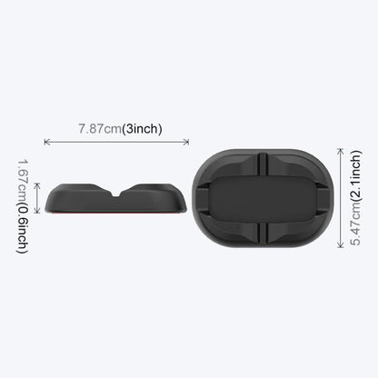 Soporte de silicona para auto PULUZ para DJI Osmo 360 (negro) — imagen 3