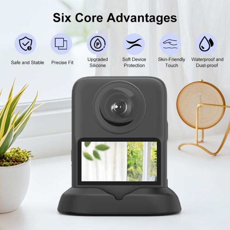 Soporte de silicona para auto PULUZ para DJI Osmo 360 (negro) — imagen 7