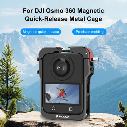 Marco de expansión de jaula protectora de aleación de aluminio PULUZ para DJI Osmo 360 (negro) — imagen 2