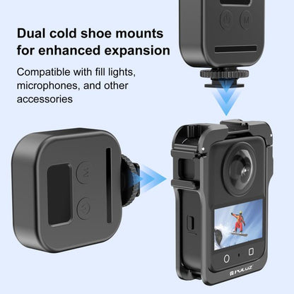 Marco de expansión de jaula protectora de aleación de aluminio PULUZ para DJI Osmo 360 (negro) — imagen 7