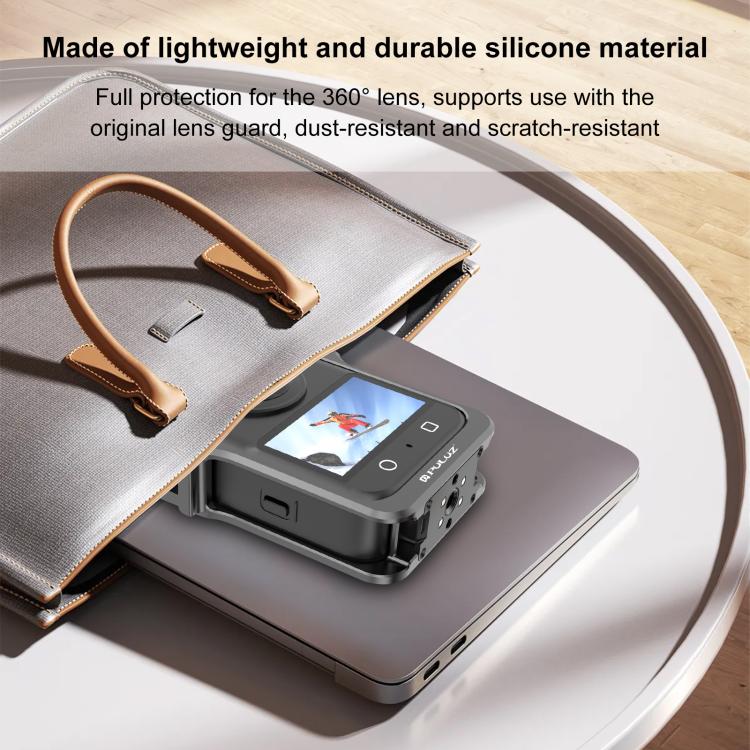 Marco de expansión de jaula protectora de aleación de aluminio PULUZ para DJI Osmo 360 (negro) — imagen 10