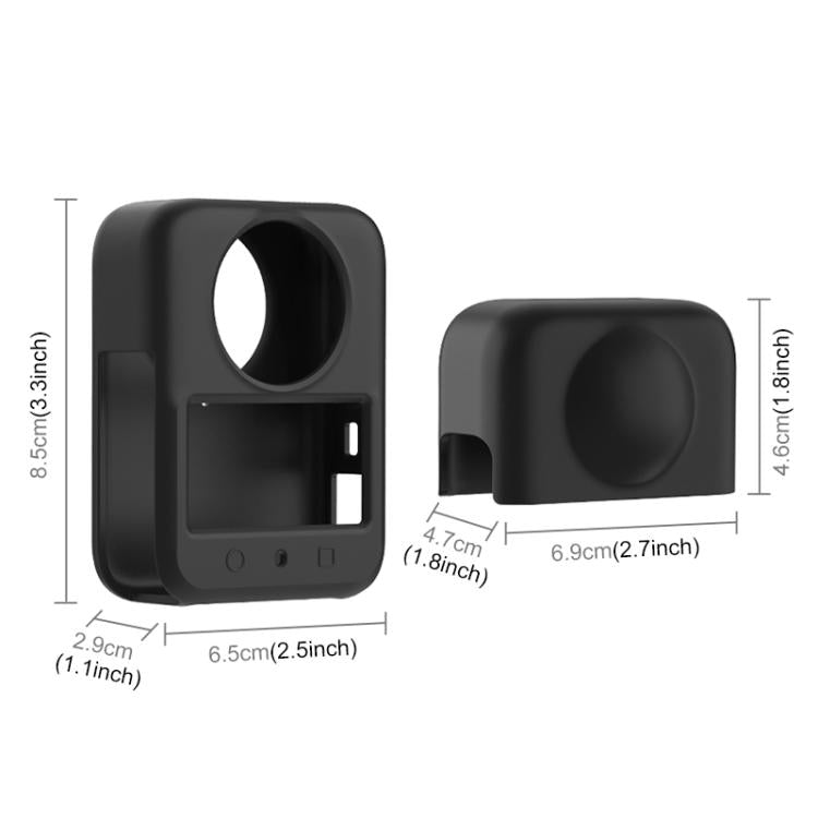 Funda protectora de silicona PULUZ para DJI Osmo 360 (negra) — imagen 3