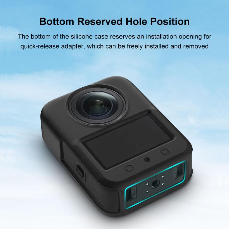 Funda protectora de silicona PULUZ para DJI Osmo 360 (negra) — imagen 6