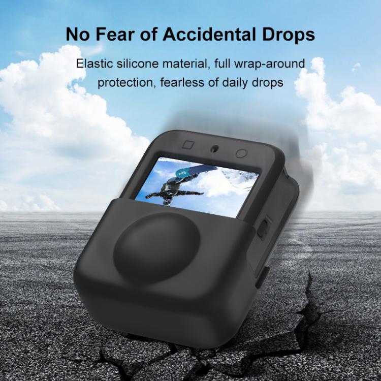 Funda protectora de silicona PULUZ para DJI Osmo 360 (negra) — imagen 9