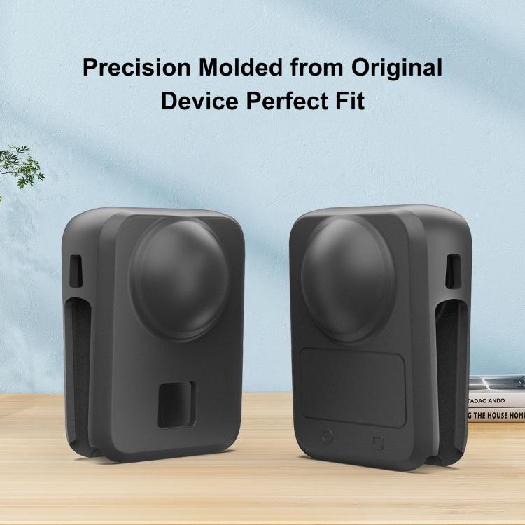 Cubierta de silicona para lente de cámara STARTRC, todo en uno para DJI Osmo 360 (negra) — imagen 4