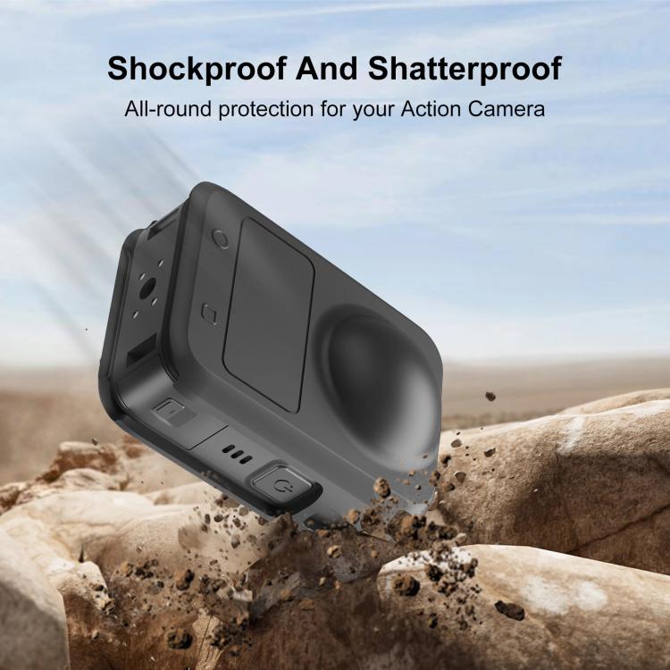 Cubierta de silicona para lente de cámara STARTRC, todo en uno para DJI Osmo 360 (negra) — imagen 7