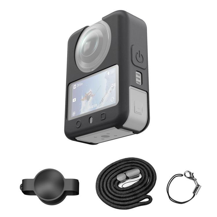 Funda protectora de silicona PULUZ para DJI Osmo 360 (negra)