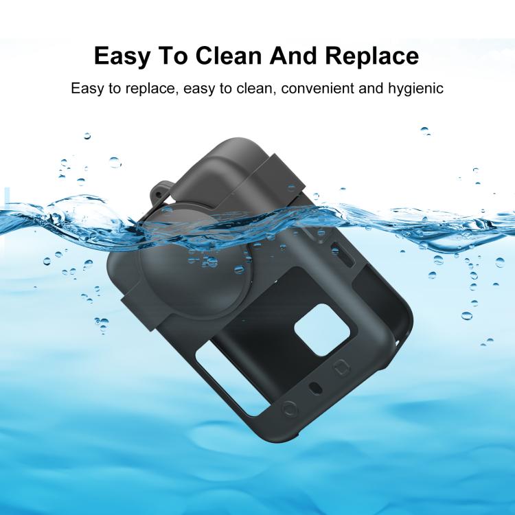 Funda protectora de silicona PULUZ para DJI Osmo 360 (negra) — imagen 6