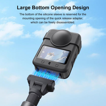 Funda protectora de silicona PULUZ para DJI Osmo 360 (negra) — imagen 8