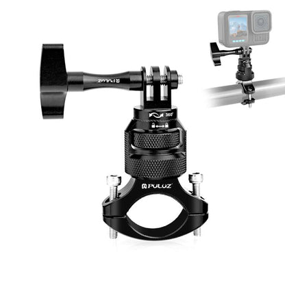 Adaptador de manillar de aluminio PULUZ con rotación de 360 grados para motocicleta con tornillo para GoPro, Insta360, y otr…