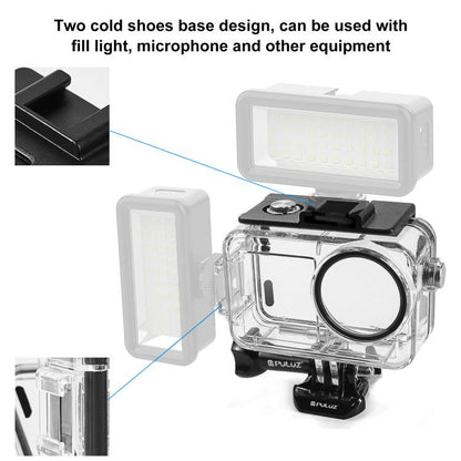 Carcasa PULUZ 40m impermeable subacuática funda de buceo con zapata fría y hebilla montaje básico y tornillo para DJI Osmo A…