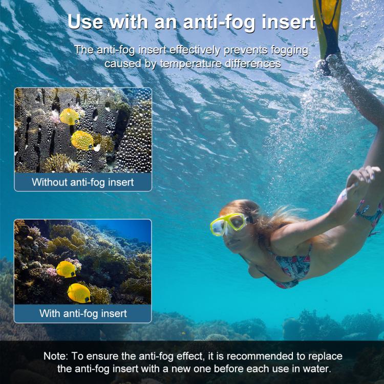 Carcasa PULUZ 40m impermeable subacuática funda de buceo con zapata fría y hebilla montaje básico y tornillo para DJI Osmo A…