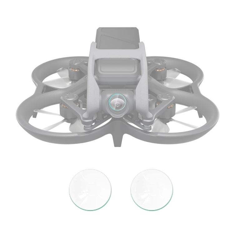 Película de lente de vidrio 2pcs PULUZ templado Dron para DJI Avata (transparente)