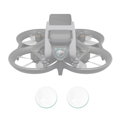 Película de lente de vidrio 2pcs PULUZ templado Dron para DJI Avata (transparente)