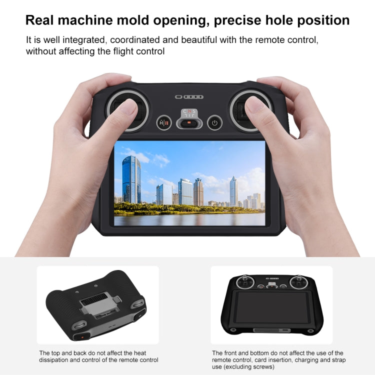 Funda RC con pantalla PULUZ protectora de silicona para DJI Mini 3 Pro (Negro) — imagen 3