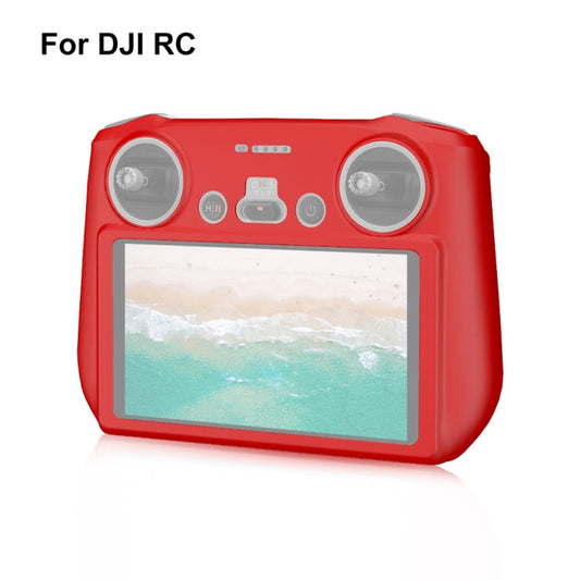 Funda RC con pantalla PULUZ protectora de silicona para DJI Mini 3 Pro (Rojo)
