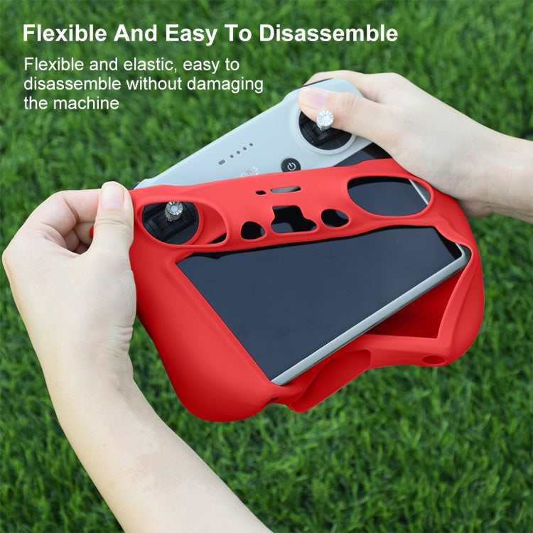 Funda RC con pantalla PULUZ protectora de silicona para DJI Mini 3 Pro (Rojo) — imagen 5