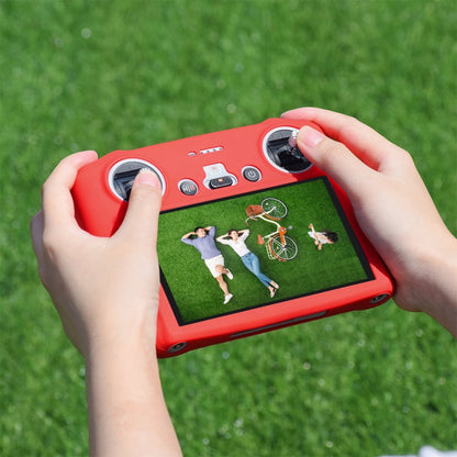 Funda RC con pantalla PULUZ protectora de silicona para DJI Mini 3 Pro (Rojo) — imagen 6