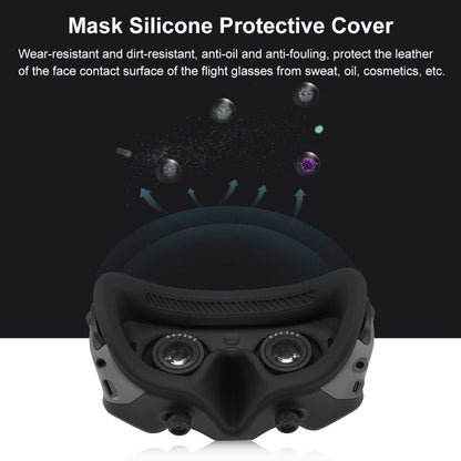Funda Goggles 2 PULUZ Flying Eye Mask protectora de silicona para DJI Avata (Negro) — imagen 5