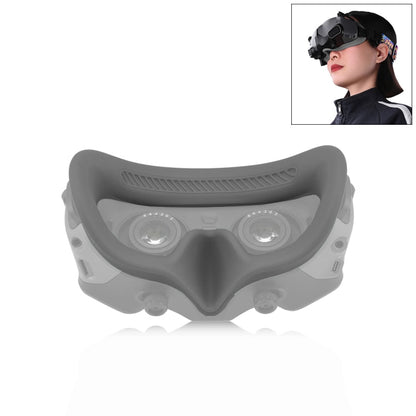 Funda Goggles 2 PULUZ Flying Eye Mask protectora de silicona para DJI Avata (Gris)
