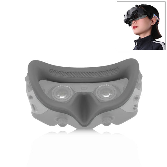 Funda Goggles 2 PULUZ Flying Eye Mask protectora de silicona para DJI Avata (Gris)