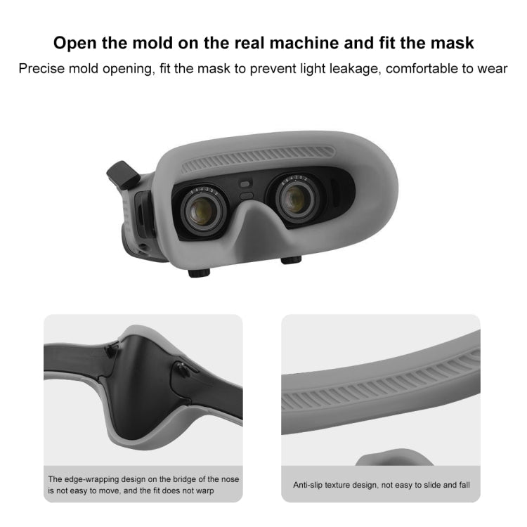 Funda Goggles 2 PULUZ Flying Eye Mask protectora de silicona para DJI Avata (Gris) — imagen 3