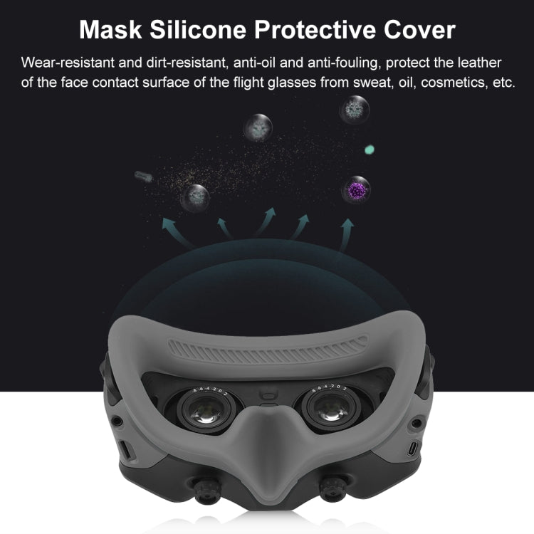 Funda Goggles 2 PULUZ Flying Eye Mask protectora de silicona para DJI Avata (Gris) — imagen 5