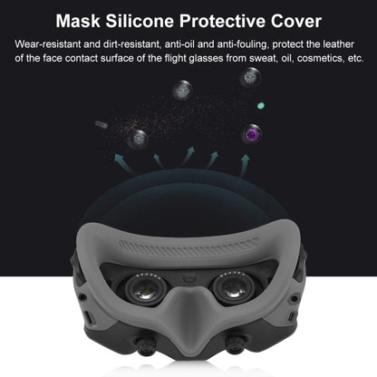 Funda Goggles 2 PULUZ Flying Eye Mask protectora de silicona para DJI Avata (Gris) — imagen 5