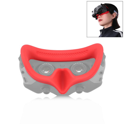 Funda Goggles 2 PULUZ Flying Eye Mask protectora de silicona para DJI Avata (Rojo)