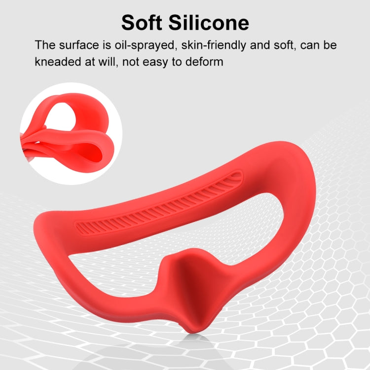 Funda Goggles 2 PULUZ Flying Eye Mask protectora de silicona para DJI Avata (Rojo) — imagen 4