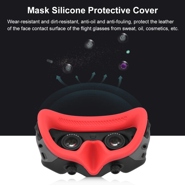 Funda Goggles 2 PULUZ Flying Eye Mask protectora de silicona para DJI Avata (Rojo) — imagen 5