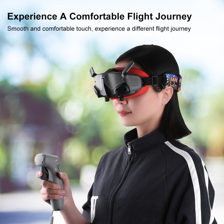Funda Goggles 2 PULUZ Flying Eye Mask protectora de silicona para DJI Avata (Rojo) — imagen 6
