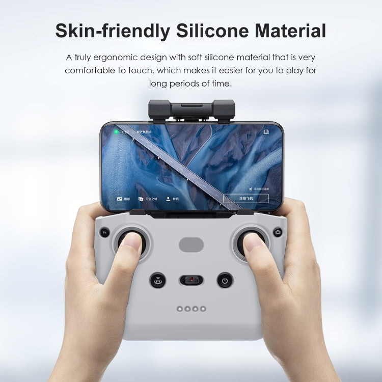 Funda de silicona PULUZ antiarañazos a prueba de golpes para DJI Mavic 3 / Mini 3 / Mini 2 y más (Gris) para DJI DJI Mavic 3…