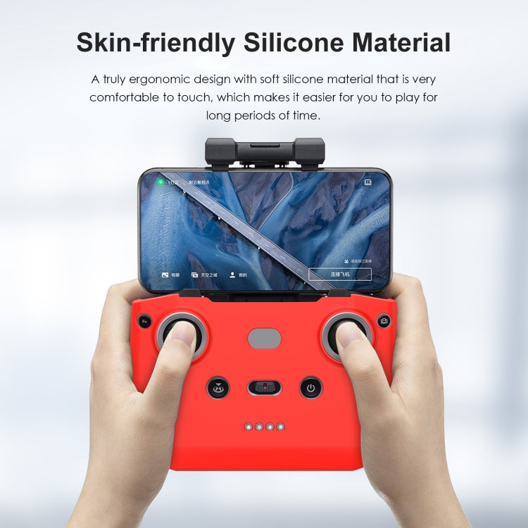 Funda de silicona PULUZ antiarañazos a prueba de golpes para DJI Mavic 3 / Mini 3 / Mini 2 y más (Rojo) para DJI DJI Mavic 3…
