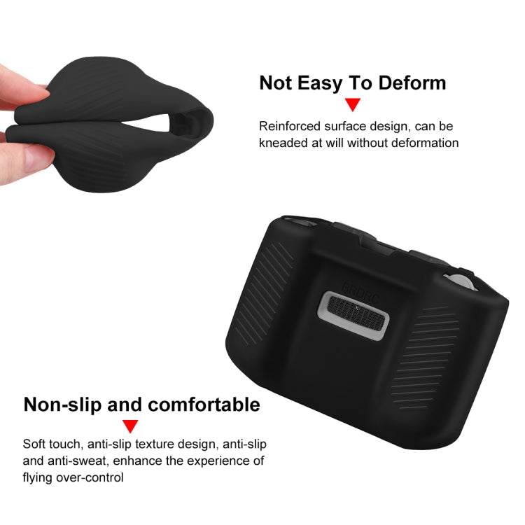 Funda de silicona PULUZ a prueba de golpes y antiarañazos con correa para el cuello para DJI Mavic 3 / Mini 3 / Mini 2 y más…