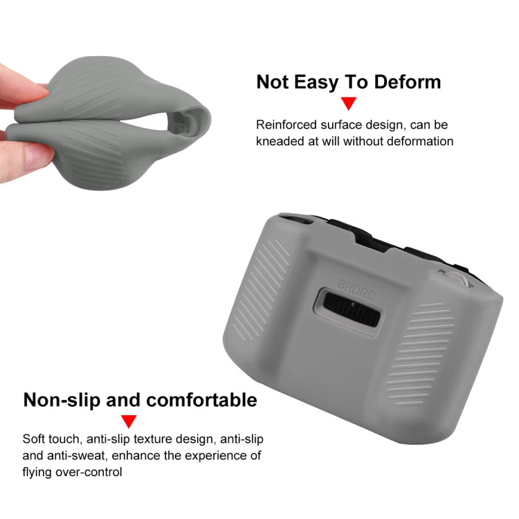 Funda de silicona PULUZ a prueba de golpes y antiarañazos con correa para el cuello para DJI Mavic 3 / Mini 3 / Mini 2 y más…