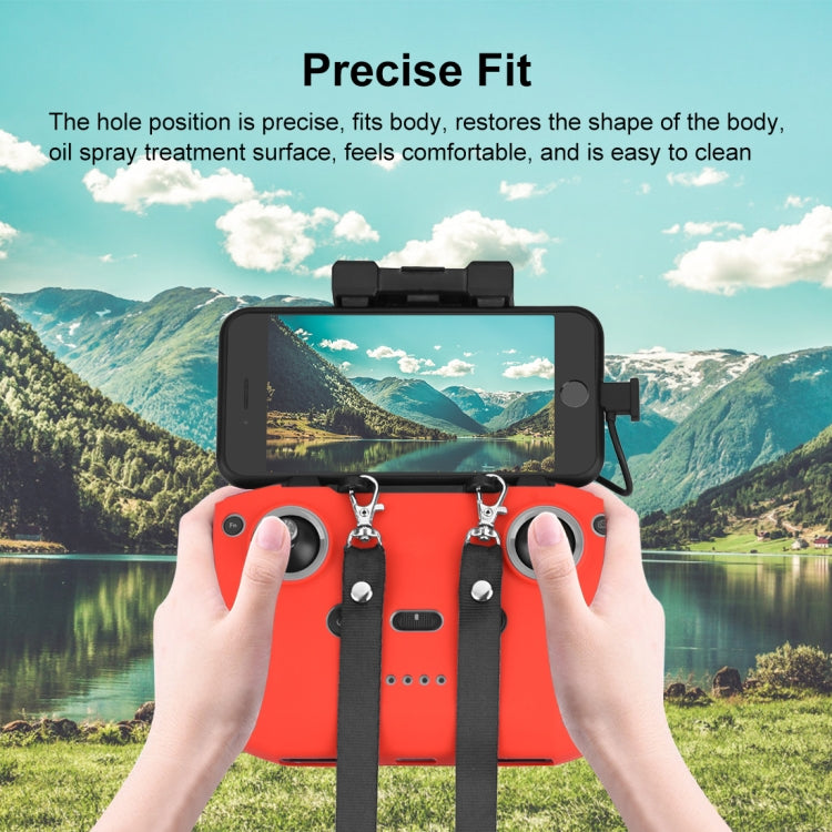 Funda de silicona PULUZ antiarañazos a prueba de golpes con correa para el cuello para DJI Mavic 3 / Mini 3 / Mini 2 y más (…