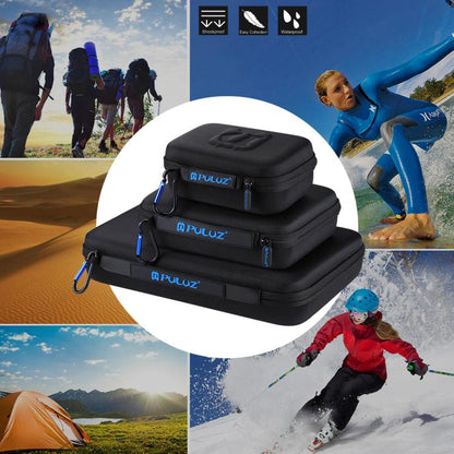 Estuche de viaje y transporte impermeable PULUZ para GoPro, y otros accesorios de cámaras deportivas, tamaño pequeño: 16 cm……