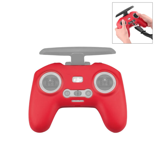 Funda FPV Combo Control remoto PULUZ protectora de silicona (Rojo)