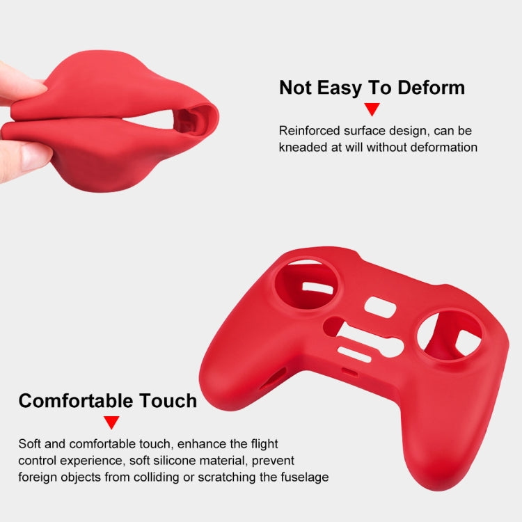 Funda FPV Combo Control remoto PULUZ protectora de silicona (Rojo) — imagen 3