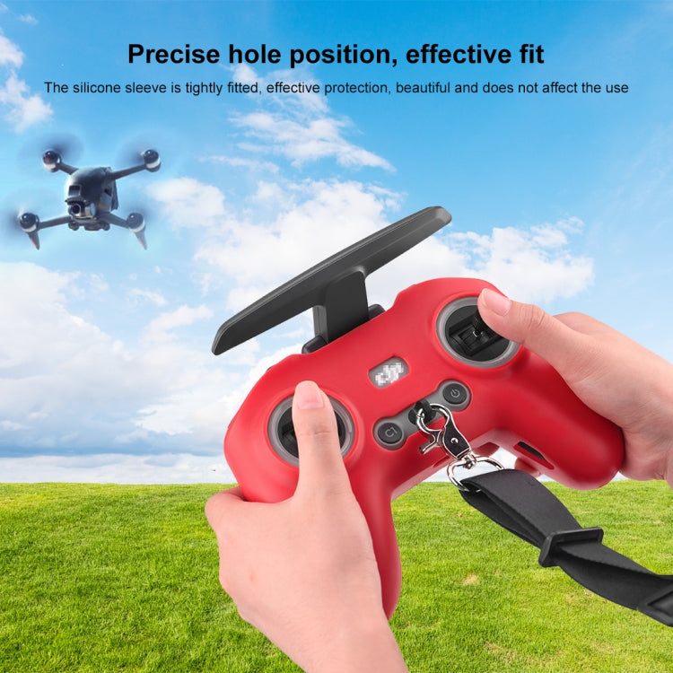 Funda FPV Combo Control remoto PULUZ protectora de silicona (Rojo) — imagen 6
