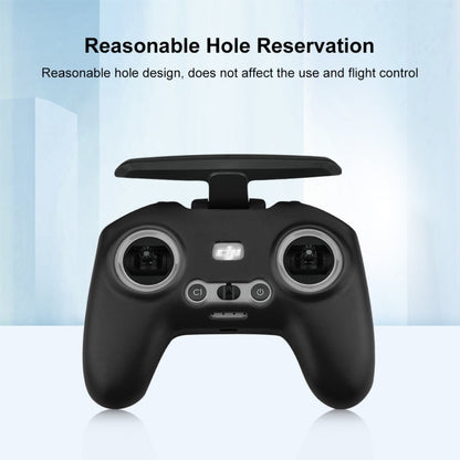 Funda FPV Combo Control remoto PULUZ protectora de silicona con correa para el cuello (Negro) — imagen 4