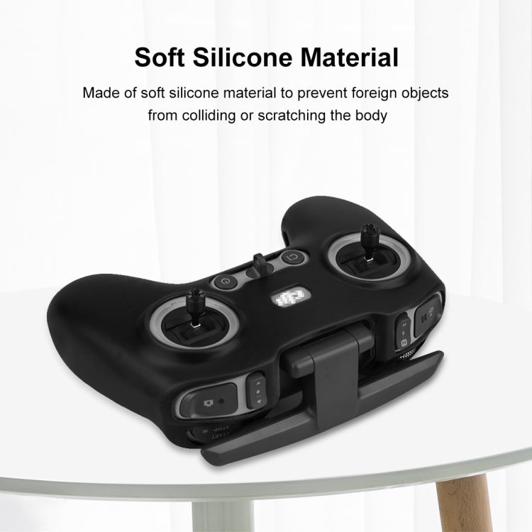 Funda FPV Combo Control remoto PULUZ protectora de silicona con correa para el cuello (Negro) — imagen 5