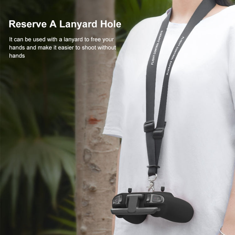 Funda FPV Combo Control remoto PULUZ protectora de silicona con correa para el cuello (Negro) — imagen 7