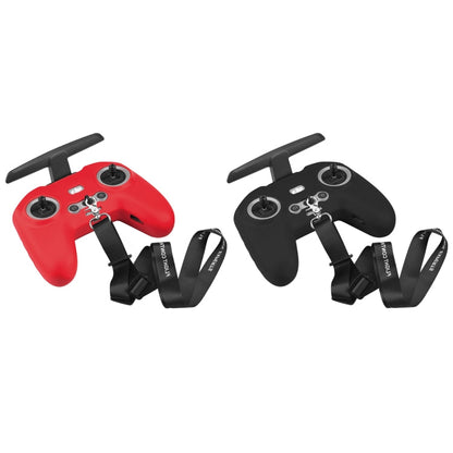 Funda FPV Combo Control remoto PULUZ protectora de silicona con correa para el cuello (Negro) — imagen 9