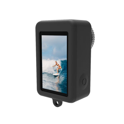 Funda 3 PULUZ protectora de silicona con tapa de lente para DJI Osmo Action 4 (negro) — imagen 3