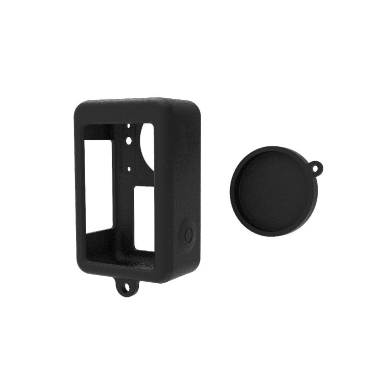 Funda 3 PULUZ protectora de silicona con tapa de lente para DJI Osmo Action 4 (negro) — imagen 7