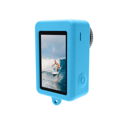 Funda 3 PULUZ protectora de silicona con tapa de lente para DJI Osmo Action 4 (azul) — imagen 3